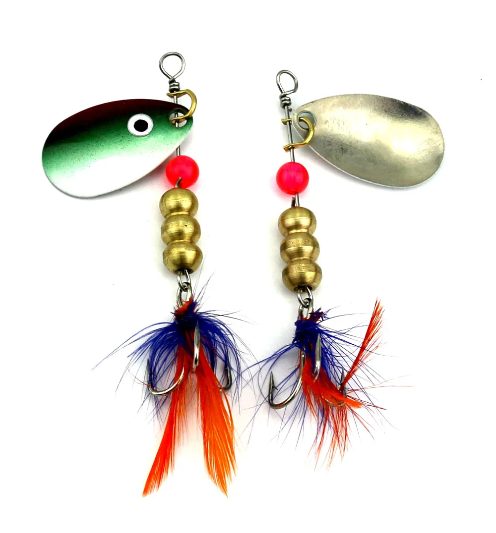 10 pcs Bass Spinner baits Fishing Lures Metal SpinnerBait 5.7g Noise