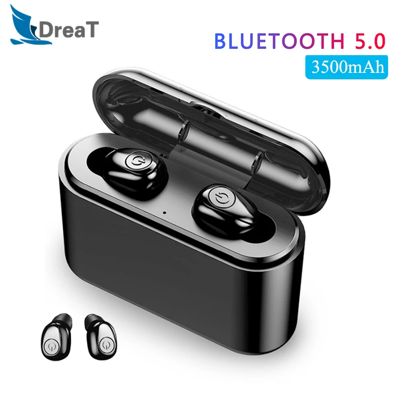 

X8 2200mAh Wireless Headphones Bluetooth 5.0 Headsets Mini Earphones Stereo Sport Noise Cancelling Earbud with Mic for Android