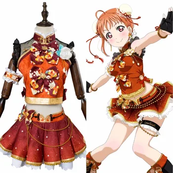 

LoveLive Cosplay Takami Chika Cosplay Costume Dress Uniform Aqours Suit Girls Dress Adult Halloween Costumes