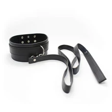 Cuero de LA PU Cuello Collares y Correa Fetiche Servidumbre Arnés Coquetear Juguetes Sexuales para Las Mujeres Sexo Amor Juego Juguetes Eroticos