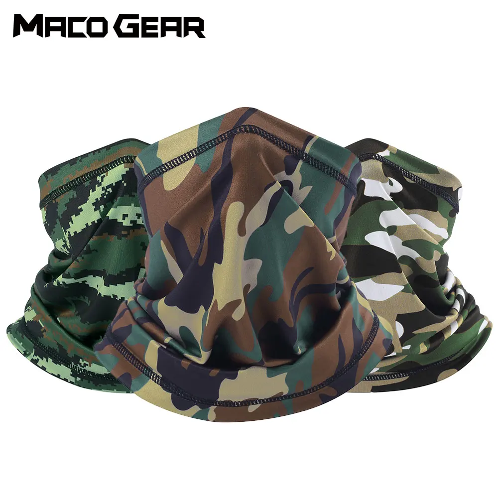 Basic Military Camo Tubular Bandana Face Shield Sun Mask Balaclava