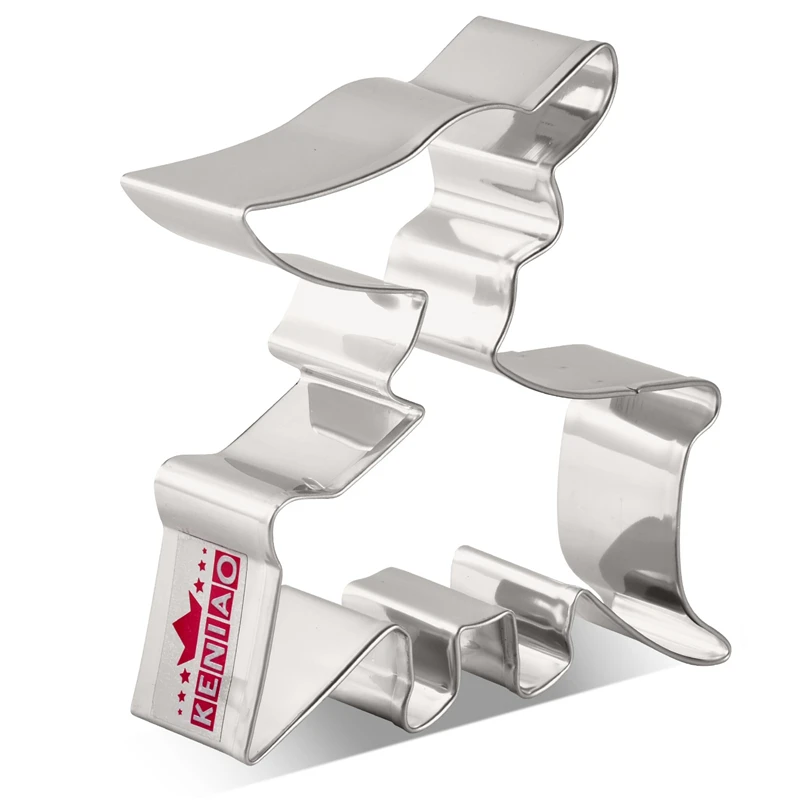 

KENIAO Cute Pterosaur Dinosaur Cookie Cutter - 9 x 9.4 cm - Dino Biscuit and Fondant Cutter - Stainless Steel