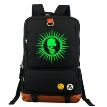 Смертная записка рюкзаки череп серебристые унисекс Детский рюкзак для подростков; футболка с изображением персонажей видеоигр сумка Студенты Рюкзак для детей, сумки для путешествий и школы