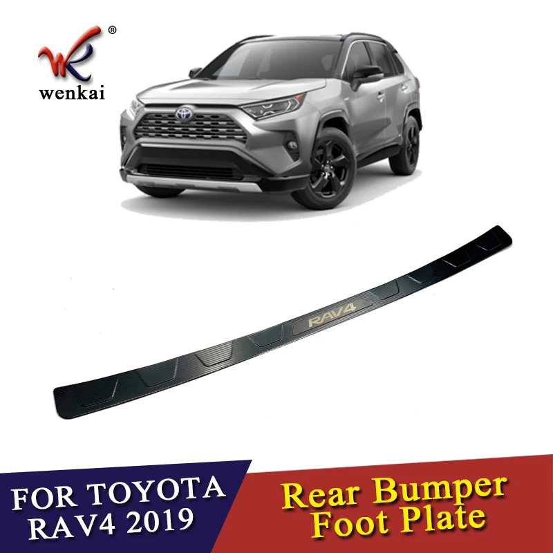 Для Toyota Rav4 2019 2020 из нержавеющей стали задняя коробка ворота двери бампер порог