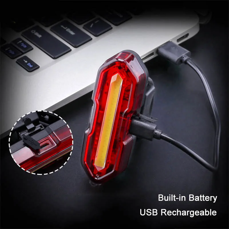 Excellent Cycling Bike light USB Rear Bicycle lantern COB LED Safety tail lights MTB luz bici 2 color 5 mode Flash Cycle Lighting Bicycles 2 Excellent Cycling Bike light USB Rear Bicycle lantern COB LED Safety tail lights MTB luz bici 2 color 5 mode Flash Cycle Lighting Bicycles 2