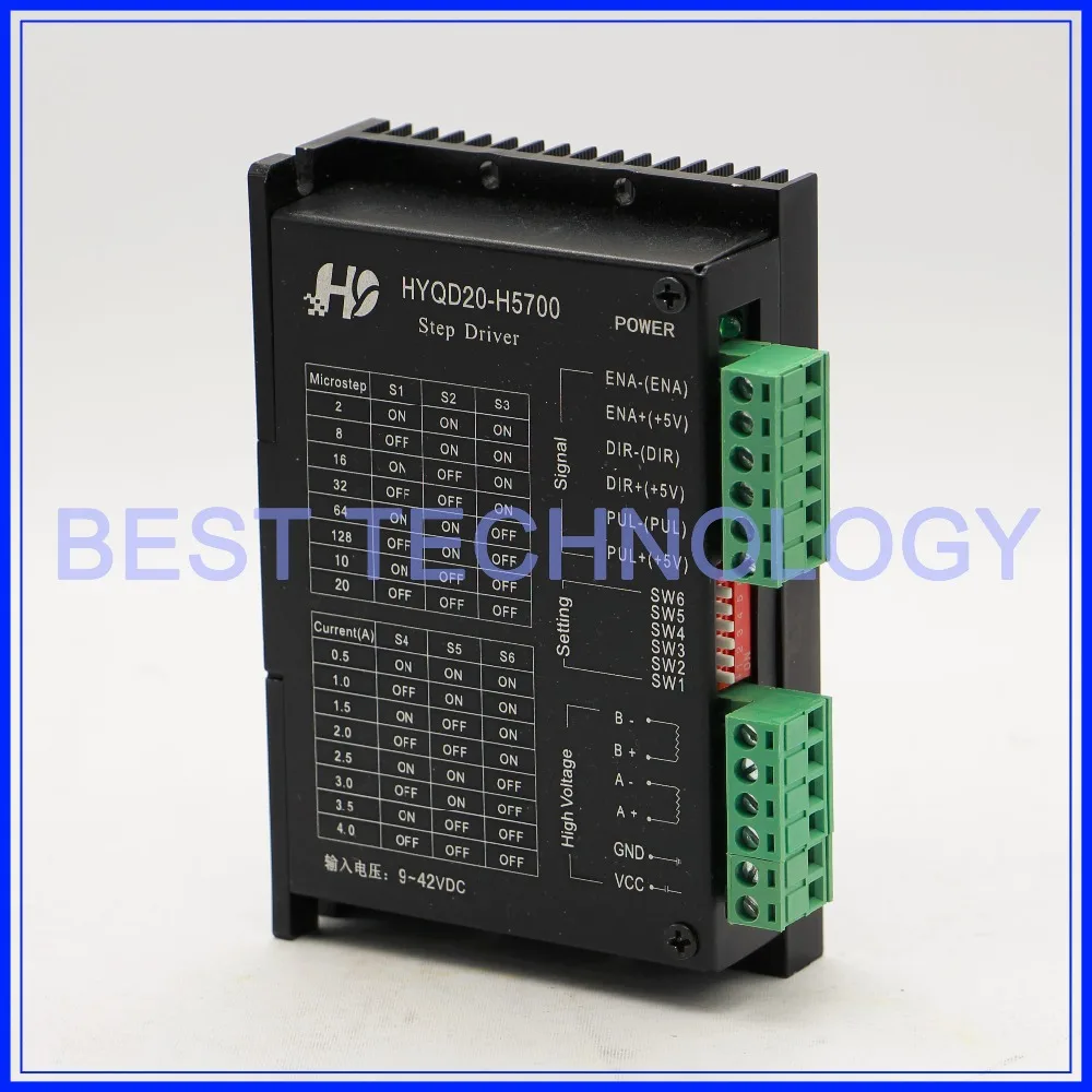 Драйвер шагового двигателя H5700 Nema17 Nema23 4 шт. 4A 42VDC 128 микрошагов|motor driver design|driver leddriver