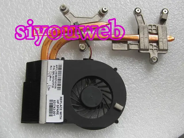 Flash Sale NEW for Original HP DV6-3000 DV7-4000 DV6 DV7 CPU Fan & Heatsink ASSY 631743-001