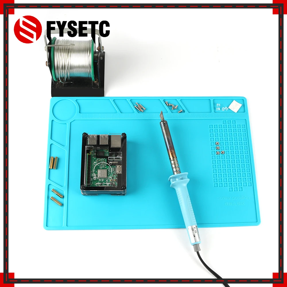 

Insulation Pad Anti-static Soldering Repair Station Silicon Soldering Mat Work Desk Platform For BGA Electronic Developed Board