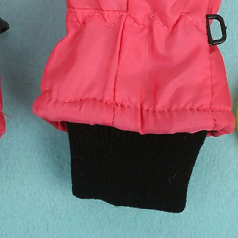 Детские зимние теплые ветрозащитные перчатки для мальчиков и девочек, лыжные перчатки для велоспорта, альпинизма, водонепроницаемые