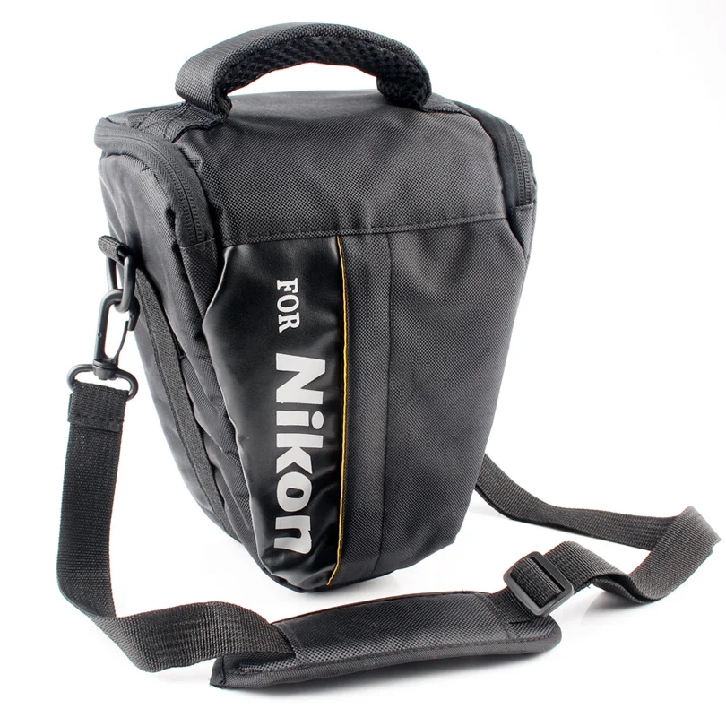 

Deluxe Photo Triangle Package Camera Shoulder Bag Case for Canon EOS Nikon SLR Cameras Black with Adjustable Shoulder Strap