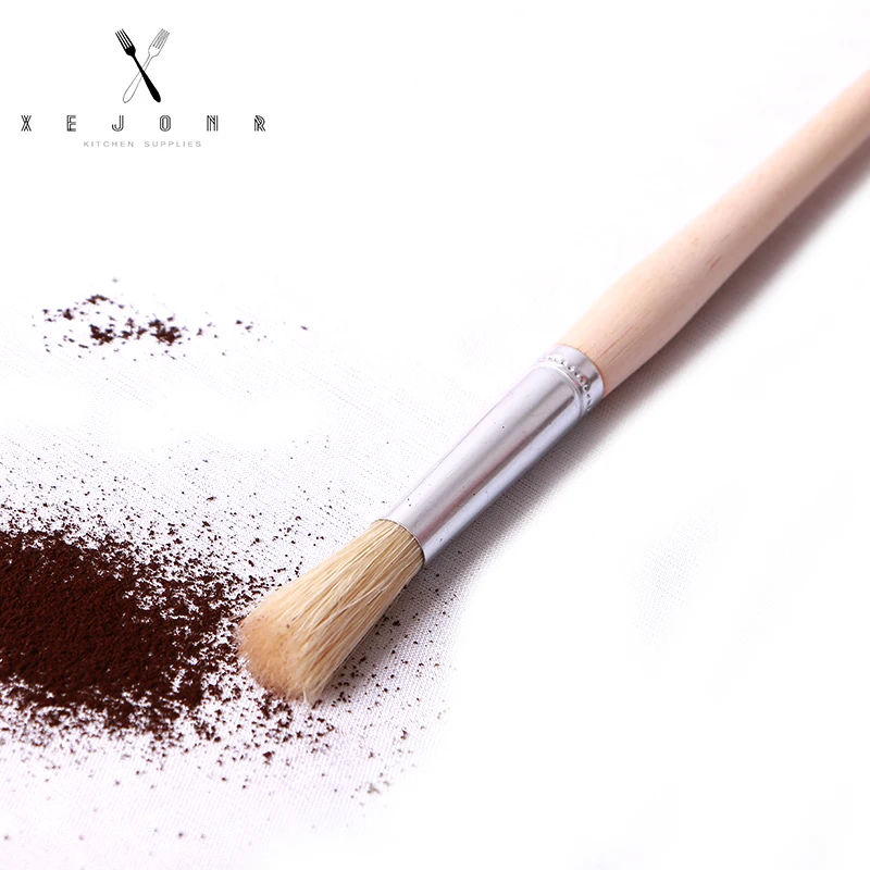 XEJONR 2018 Coffee Grinder Brushes 19CM Espresso Machine Cleaning Bristle Handle Wooden Brush Coffeeware 1PC | Дом и сад