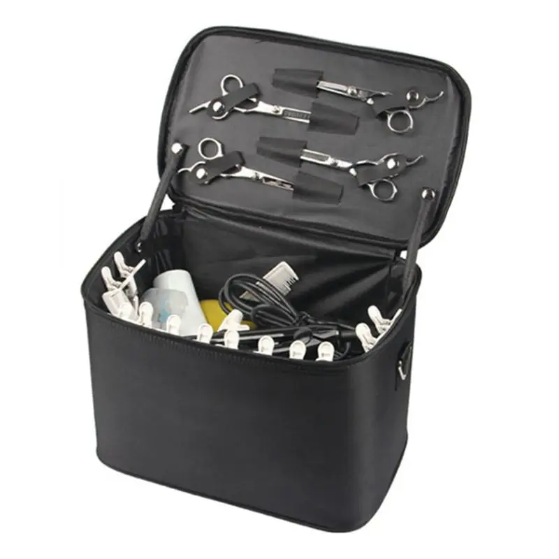 1pc Professional Multifunction 2 Layers Hairdressing Kit Bag Large