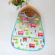 Adjustable Baby Bibs EVA Plastic Waterproof Lunch Feeding Bibs Baby Cartoon Feeding Cloth Children Apron Baby Accessories Stuff