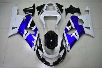 

Bodywork GSXR600 GSXR750 GSXR1000 2000 - 2003 K12 White Blue Black Full Body Kits GSX R 600 750 1000 2002 2003