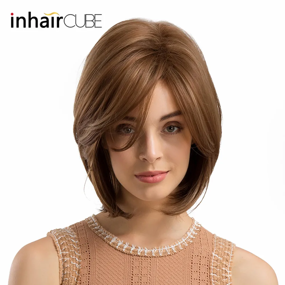 INHAIR CUBE Женские синтетические парики боковая часть термостойкие смешанные цвета