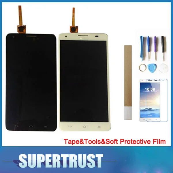 

1PC/Lot High quality 5.5"For Huawei Honor 3X G750 LCD Display+Touch Screen Digitizer Assembly Black White Color