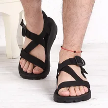 Мужская нескользящая резиновая обувь; коллекция года; вьетнамские сандалии; модная повседневная обувь в римском стиле; мужские летние пляжные сандалии; Размеры 37-44