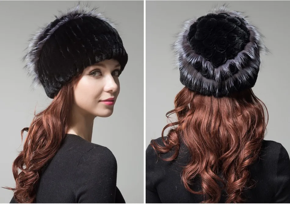 fur woman winter hats PCM009 (26)