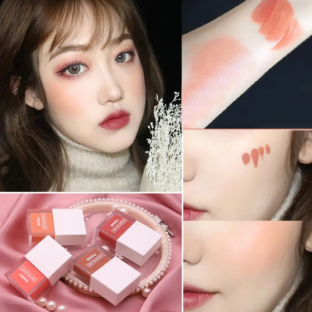 

NOVO Radiant Long Lasting Liquid Blush Moisturizing Natural Face Contour Makeup Newest