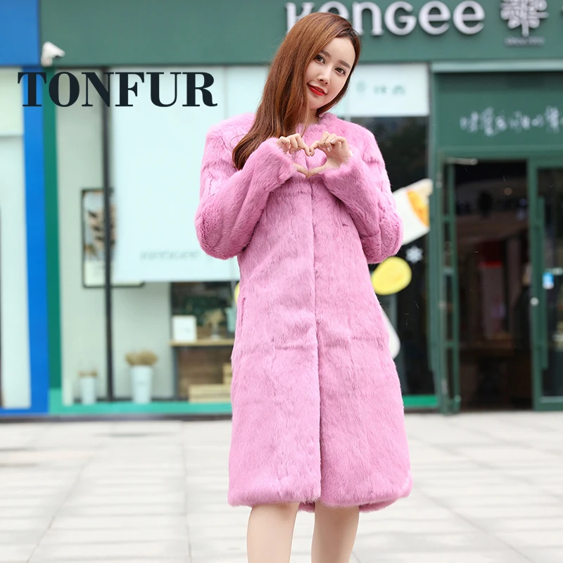 yellowgrass Véritable Gros Purple Fourrure Peau beige Usine Femmes Manteau black Style De green Directe Toute Mh Lapin Oem grey khaki red Long En Tsr124 Naturel Nouveau Hiver Réel xy Purple BRqBdwO