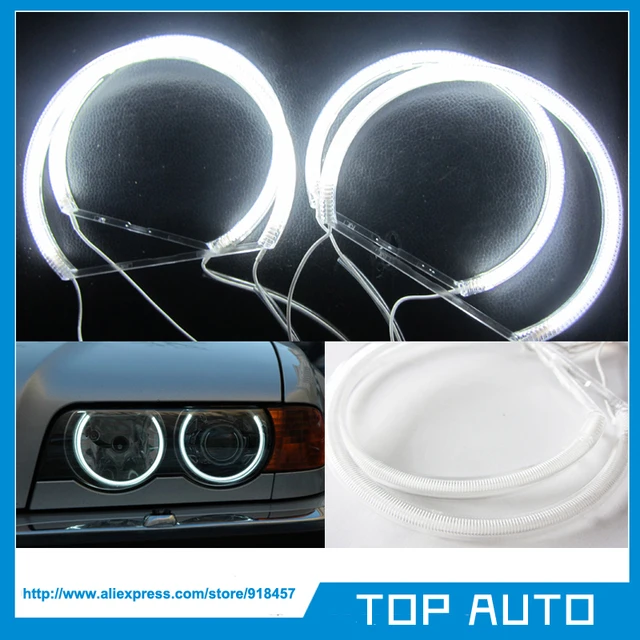131MM+145MM CCFL Angel Eyes Kit Headlight for BMW E46 NON PROJECTOR