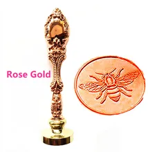 HengTai Bee Flying Vintage Custom Picture Wax Seal Stamp Peacock Metal