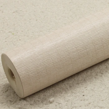 

Chinese Plain Flax Straw Wallpaper Modern Solid Living Room Bedroom Background Wallpaper 3D PVC Waterproof Wall Paper Rolls