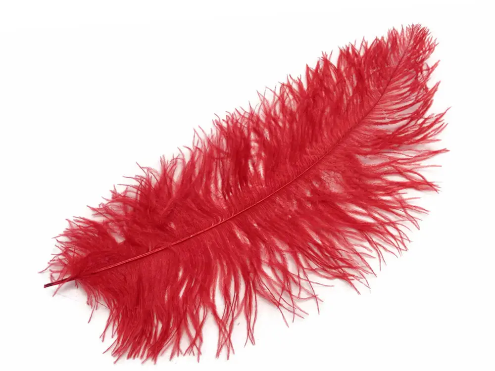 

wholesale factory sells 50pcs Red color ostrich feather 50-55cm 20-22inch long ostrich plumes wedding feathers