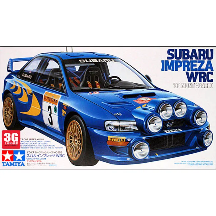 1/24 масштабная сборка модель автомобиля Impreza WRC 98 Monte Carlo модель автомобиля DIY Tamiya 24199