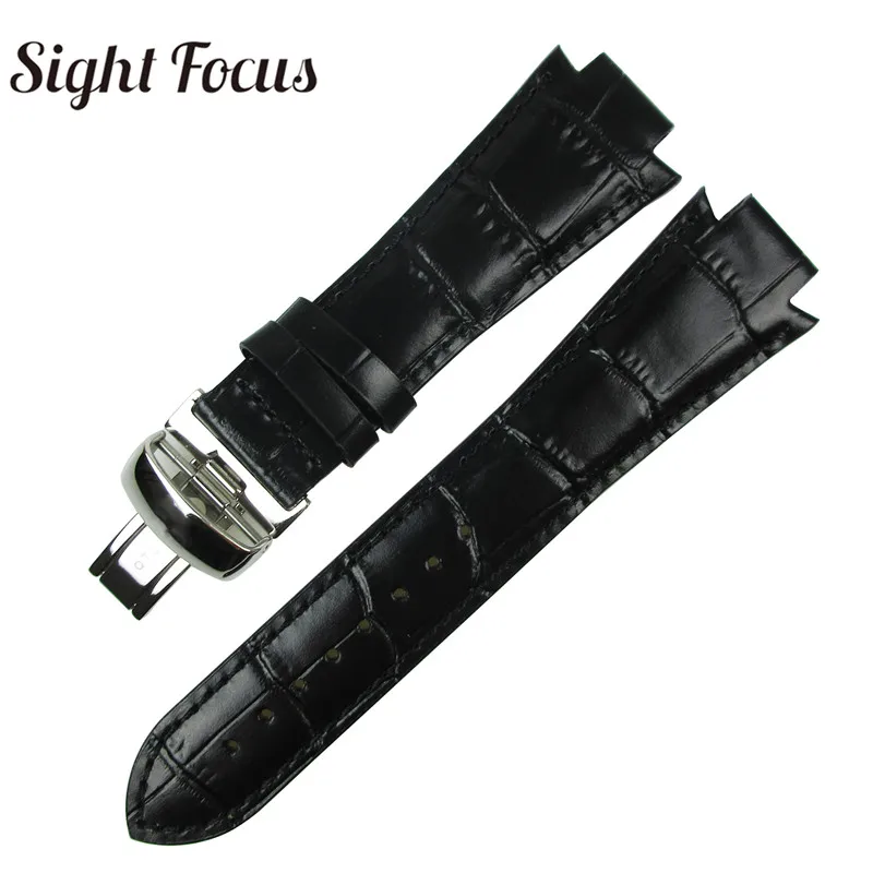 Ремешок из телячьей кожи для часов Tissot t60 черный коричневый браслет с застежкой