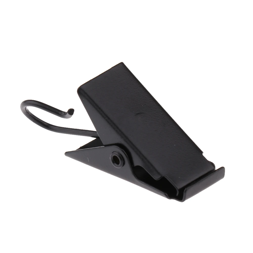 30Pcs Curtain Glider Window Treatment, Curtain Clips Hook Hanger, Clothes Line Peg 38mm Black