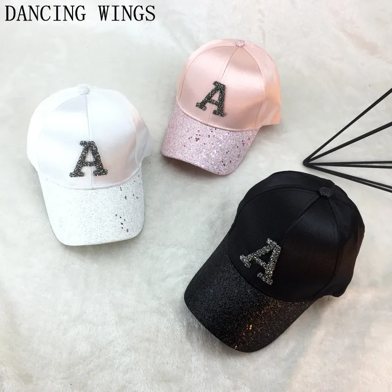 

female summer alphabet baseball cap outdoor sports shade cap casual woman lady black white hip hop hat