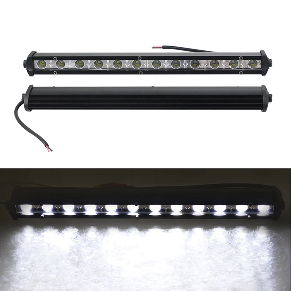 

36W 12 LED Light Bar LED Work Light Bar Fog Lights Ultra Slim Spot Work Driving Lamp for Car Truck Off-road 12-24V 6000K