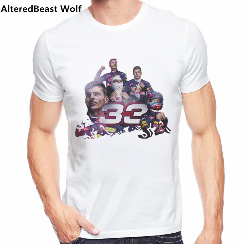 

2019 Summer Max T Shirt for Men Graphic Short Sleeve Tees Shirts Men F1 AYRTON Fans Tops