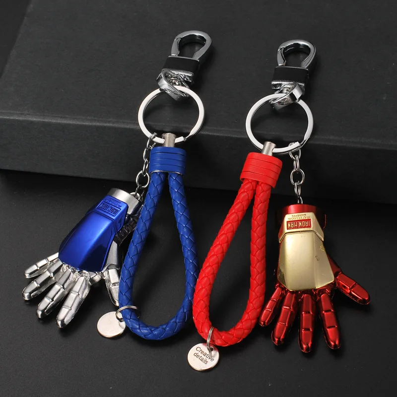 Man Wai movie, iron man, palm metal key chain, car advertisement, waist key chain, pendant accessories.
