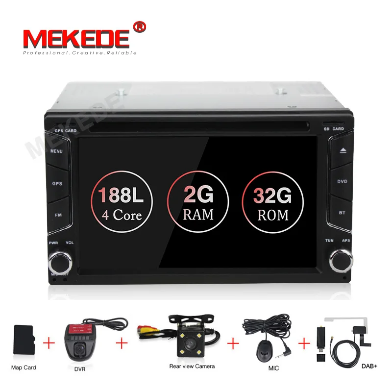 

2G RAM Android 9.1 Auto Radio Quad Core 2DIN Universal Car NO DVD player GPS Stereo Audio Head unit Support DAB DVR OBD BT