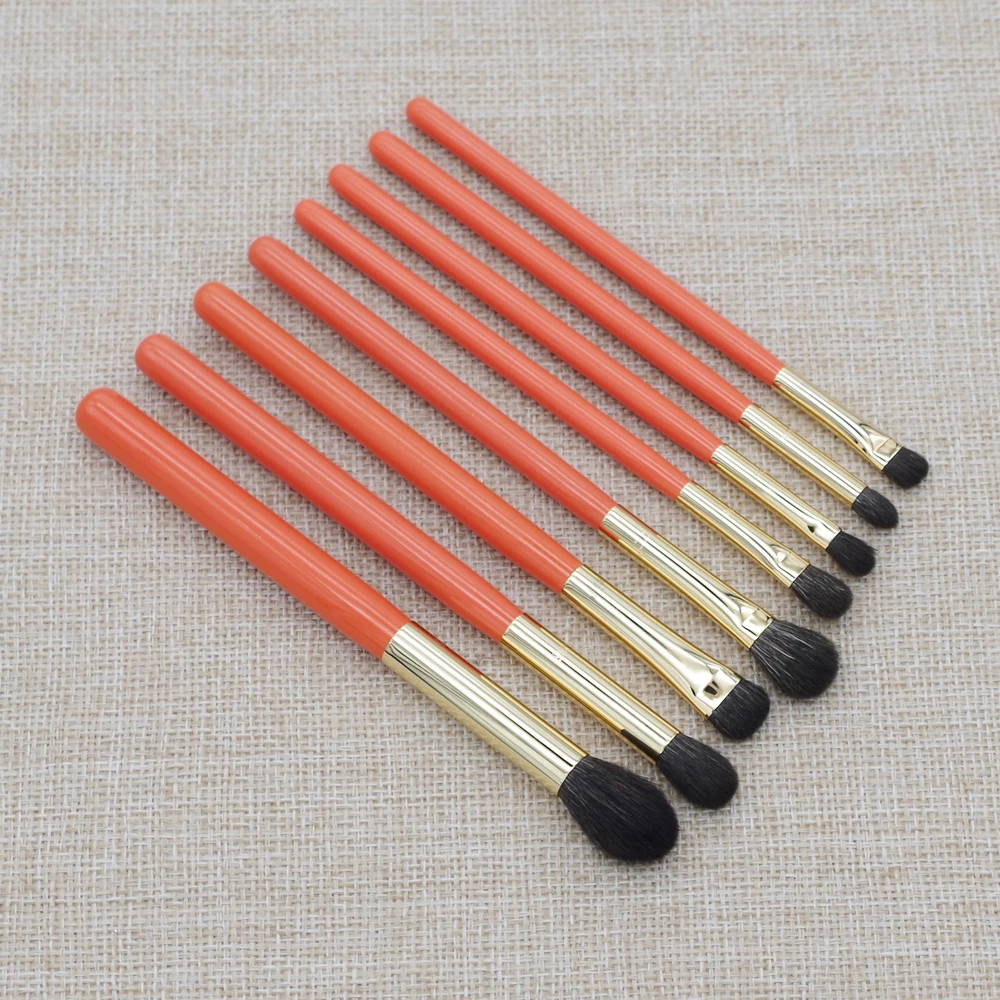 Professional Handmade Makeup Brushes Set Soft Blue Squirrel Goat Hair