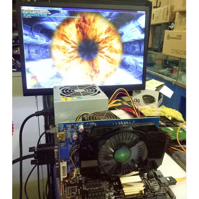 Видеокарта GIGABYTE GT 730 2 Гб 128 бит GDDR3 GT730 видеокарты для nVIDIA Geforce D3 HDMI Dvi VGA видеокарта