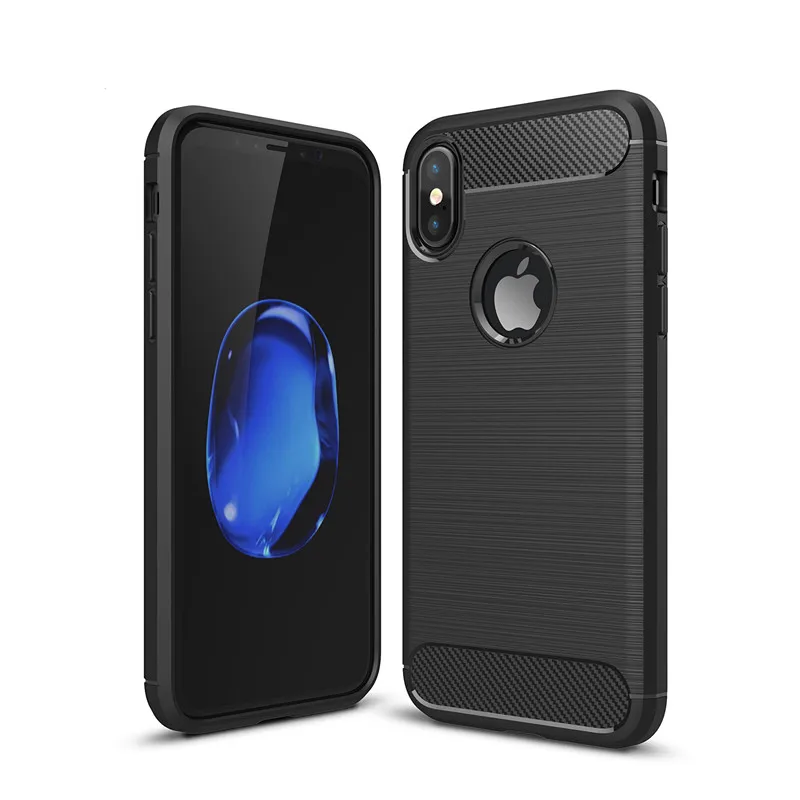 Luxury Phone Case on for iphone XS XR XS Max Shockproof Carbon Fiber Soft Silicone Cover for iphone X 5 5S SE 6 6s 7 8 Plus Case Luxury Phone Case on for iphone XS XR XS Max Shockproof Carbon Fiber Soft Silicone Cover for iphone X 5 5S SE 6 6s 7 8 Plus Case