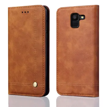 

Luxury Flip Leather Case For Samsung Galaxy J6 2018 Case Wallet Pouch Style Cover For Samsung J6 2018 Phone Cases