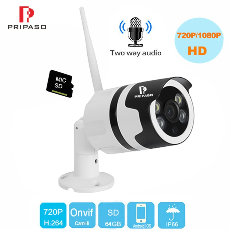 

Security CCTV IP Camera ONVIF 720P 1080P Wireless Wired Camera Two Way Audio Waterproof Outdoor Bullet Wifi Surveillance Camera