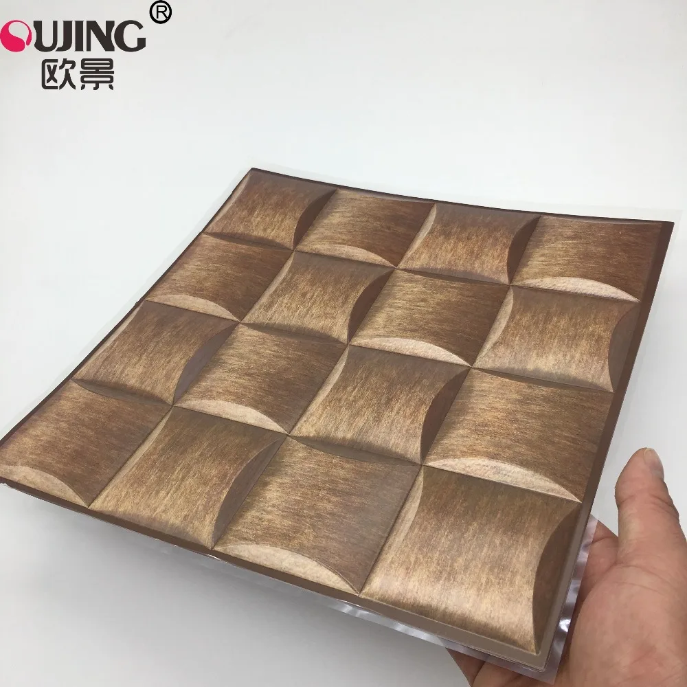 

3D Square Emboss Tile Wall Sticker 30*30cm Kitchen Bathroom Tiles Decoration Waist Line Wall Decals Self-Sticking PVC Art Mural