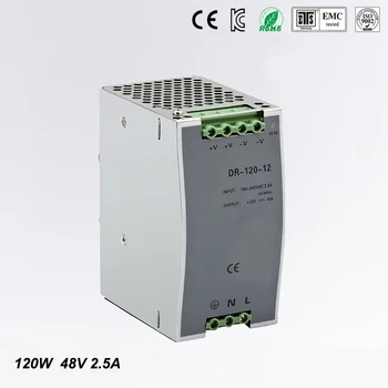 

wide range input nicely DR-120-48 high quality Single Output LED 120w 48vdc 2.5a Din Rail Power Supply Transformer