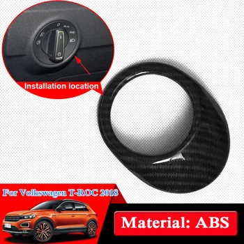 

Car Styling ABS For Volkswagen T-ROC 2018 Central Left Control Panel Cover Sequin Internal Frames Car Accessories Auto Stickers