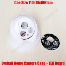 Пластмассовый глаз купольная камера чехол+ 10 м-30 м 42mil 2x светодиодный Массив IR PCB размер платы 75 Крытый фиксированный объектив безопасности CCTV корпус для камеры