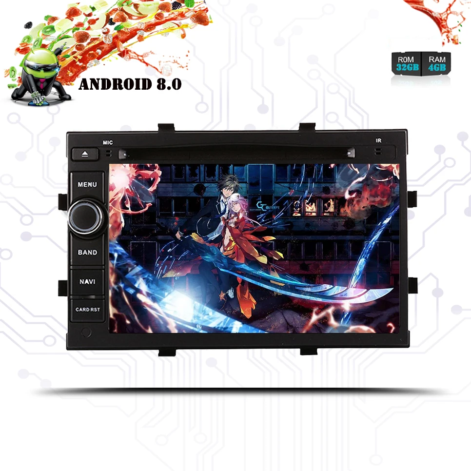 Android 8 0 автомобильный DVD Восьмиядерный 4 Гб ОЗУ 32 ПЗУ gps плеер для Chevrolet Cobalt Spin Onix
