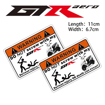 

KODASKIN 2 Pieces Do Not Screw Warning Sticker Decal for YAMAHA GTR aero