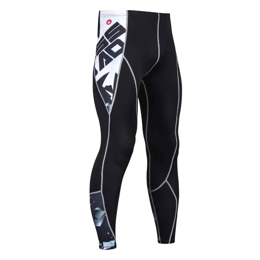 

New 3D Compression Pant Sport Running Tights Quick Drying Men Cycling Tights Pants Bodybuilding Long Trousers Fitness Tights Gym