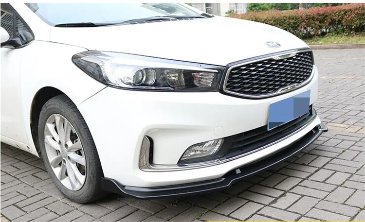 Для KIA K3 Форте переднего бампера Защита выхлопного отверстия для KIA K3 Форте тела набор бампер задний Лопата задний спойлер черный