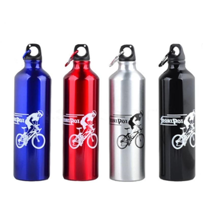 Metal Bottle 750ml Outdoor Sports Water Bottle Cycling Camping Bicycle Aluminum Alloy thermal insulation Bottle Kettle